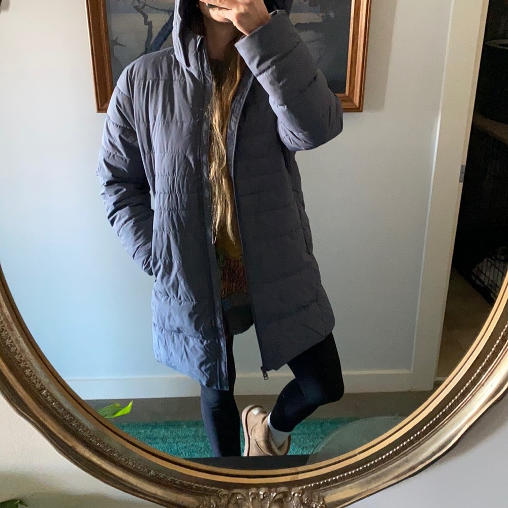Grey Mid Length Puffer